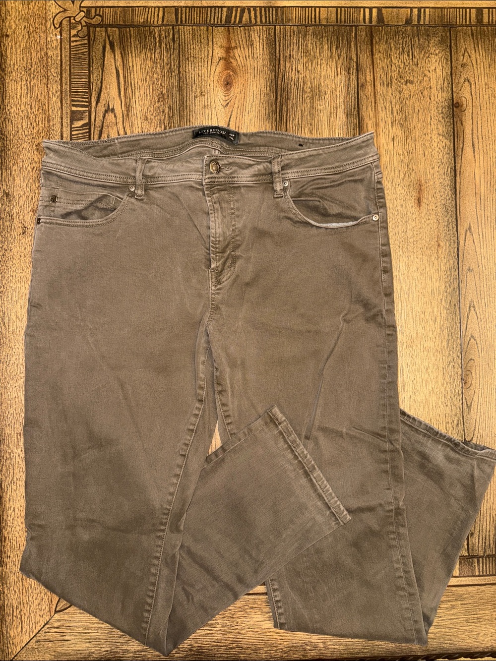Liverpool Men's Taupe Jeans - Relaxed Fit